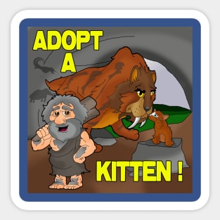 Adopt a Kitten Sticker